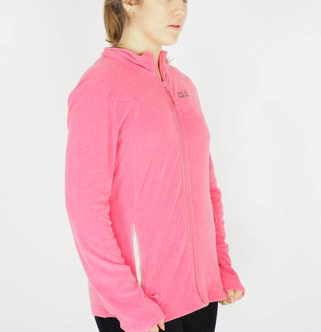 Womens Jack Wolfskin 5007721 Rosebud Warm Longsleeve Fleece Zip Up Sweatshirt