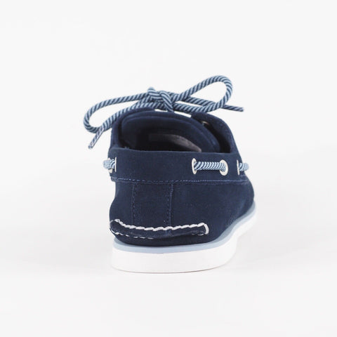 Mens Timberland Classic Boat 2 Eye A43VS Navy Casual Leather Lace Walking Shoes