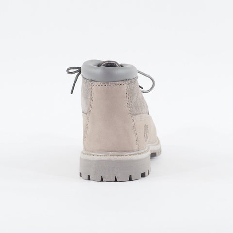 Womens Timberland Nellie Chukka A1GYX Medium Grey Nubuck Leather Lace Up Boots