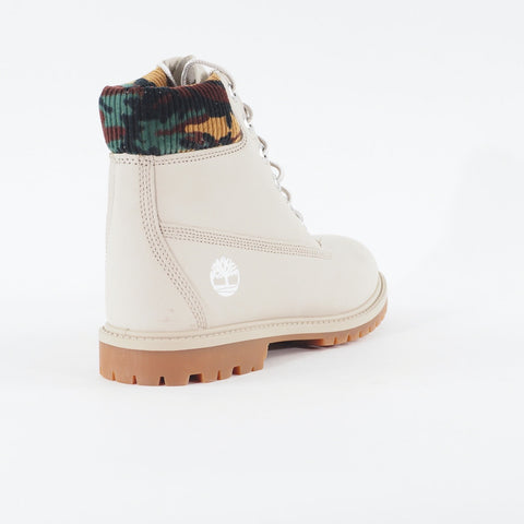 Womens Timberland Heritage 6 inch A2M83 Grey Leather Waterproof Lace Up Boots