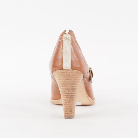 Womens Timberland Marge 67627 Tan Leather T Strap High Heeled Occasion Shoes