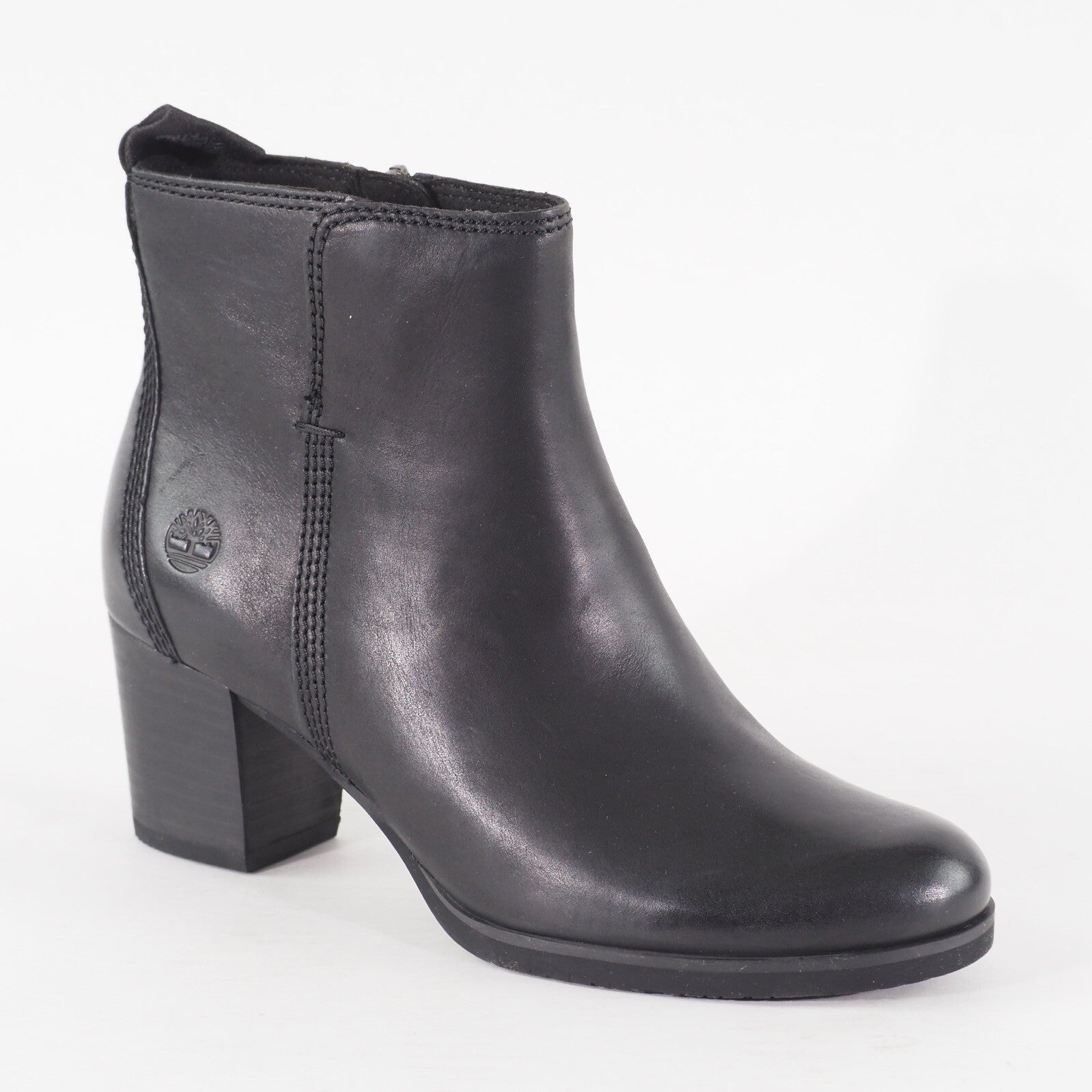 Womens Timberland Eleonor Street A1PZ5 Black Leather Zip Up Bootie 