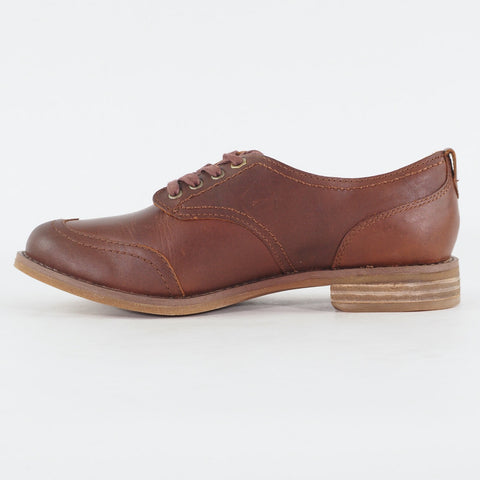 Womens Timberland EK Savin Hill Oxford 8557A Dark Brown Lace Up Low Formal Shoes