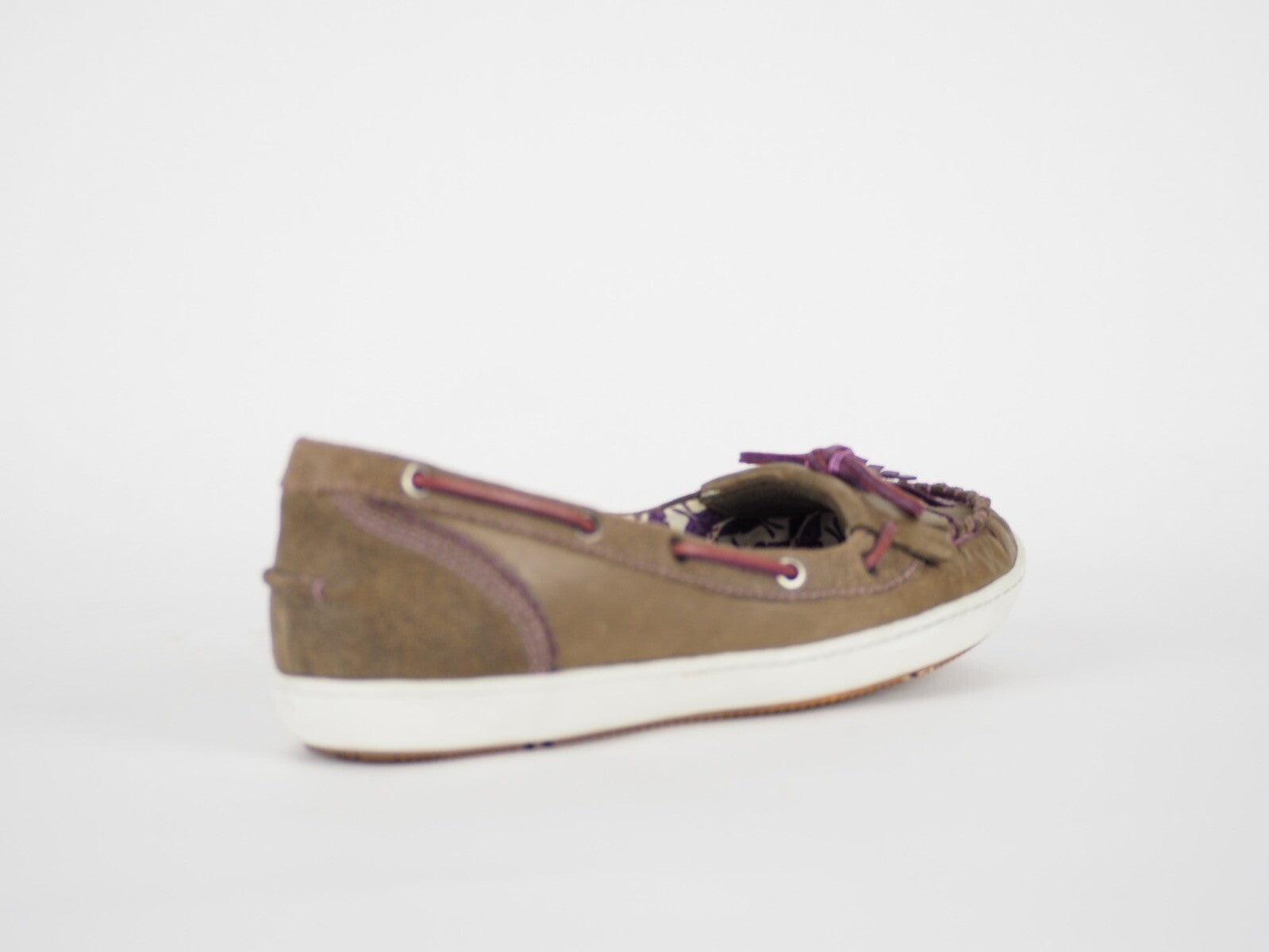 Womens Timberland Castille 69660 Lt Brown Leather Slip On Ballerina Shoes UK 4.5