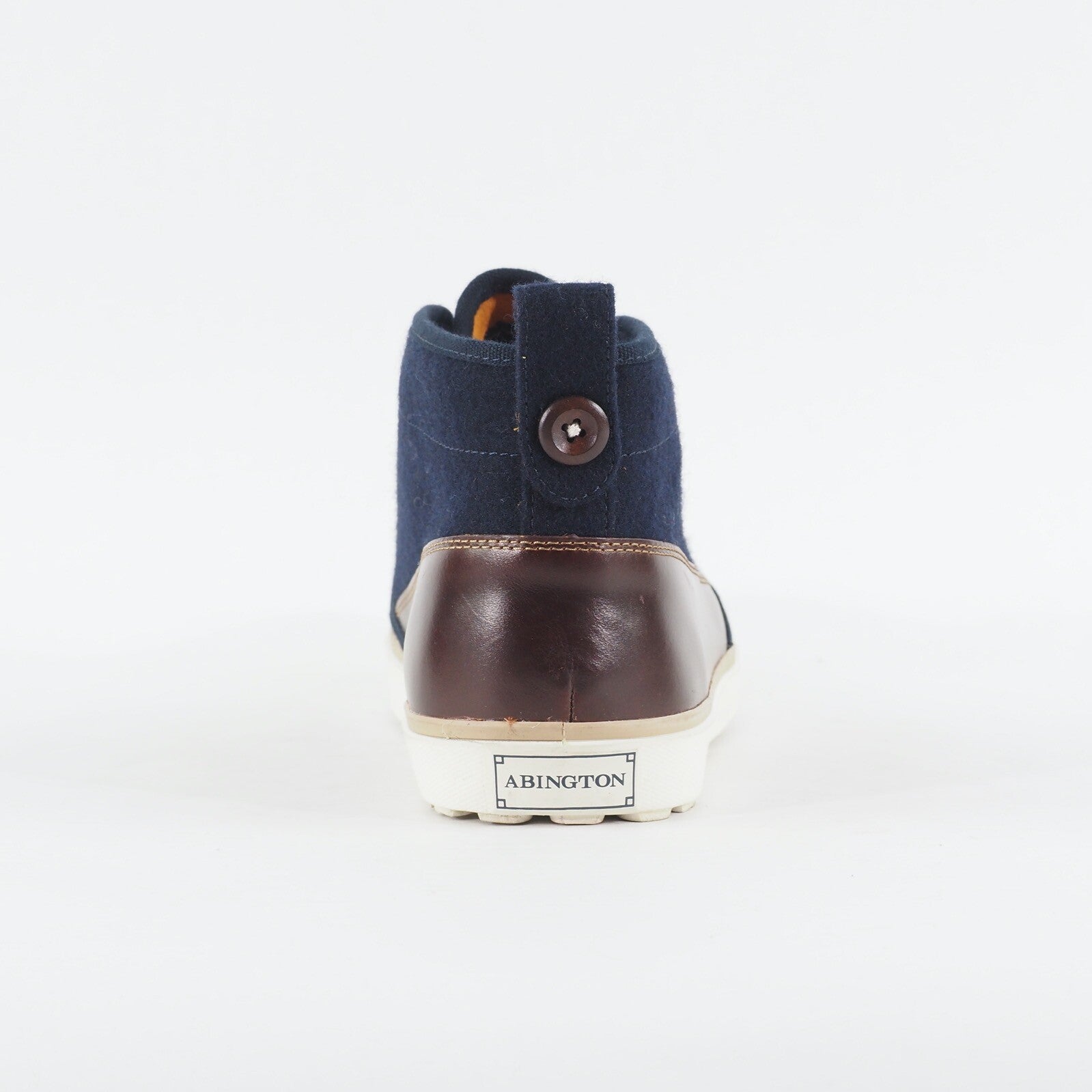 Mens Timberland Abington Chukka 6626A Navy Fabric Leather Lace Up Casual Boots
