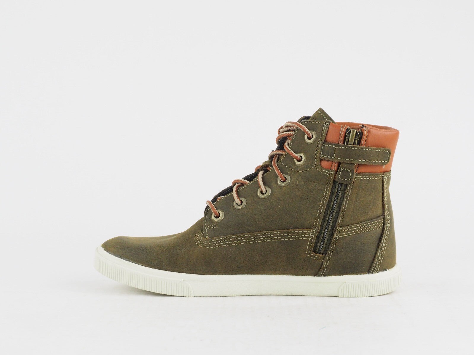 Boys Timberland Cupsole 6779R Green Leather Casual Lace Up Trainers Chukka Boots