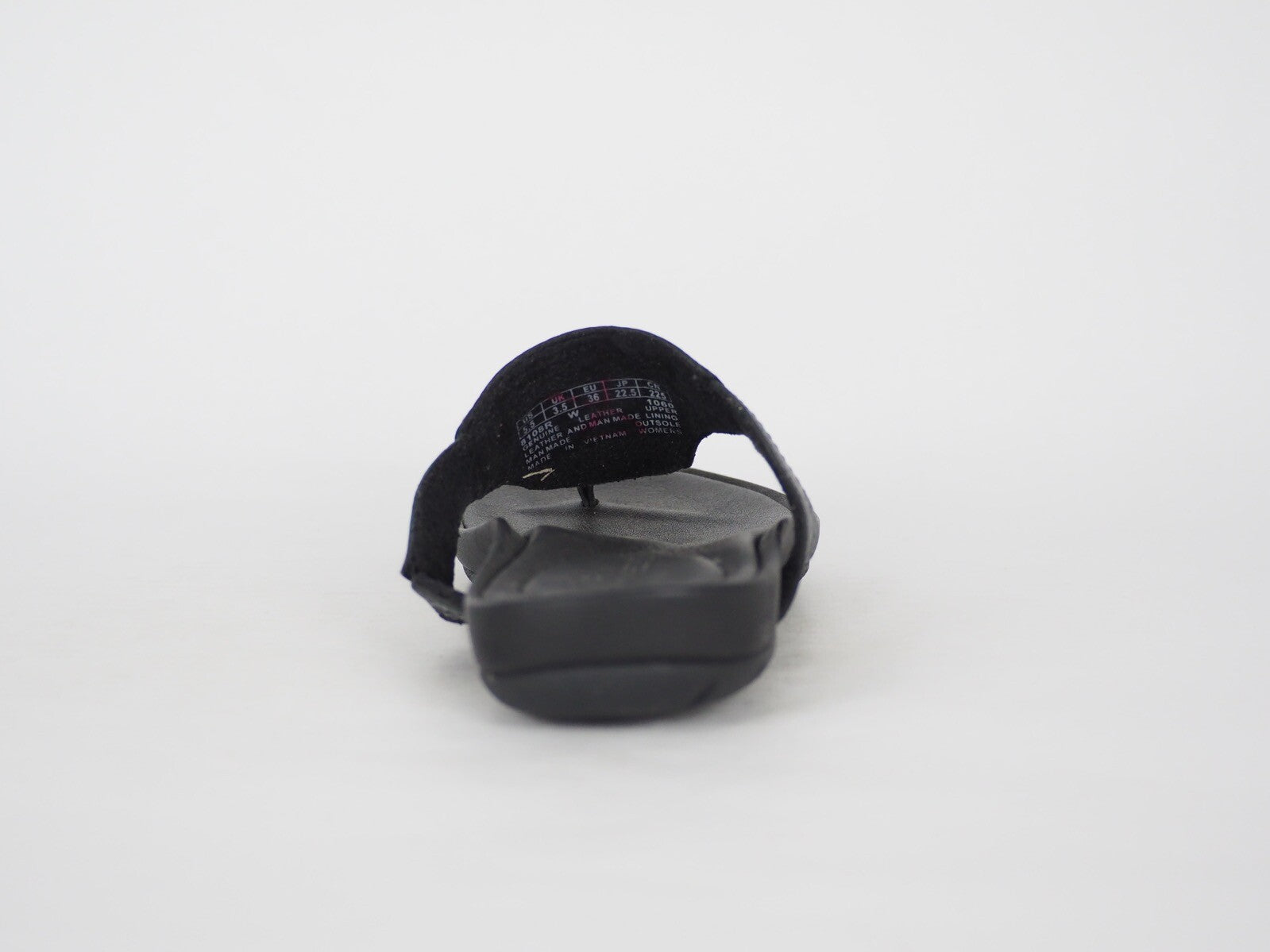 Womens Timberland EK 8108R Black Leather Sliders Casual Summer Thong Flip Flops