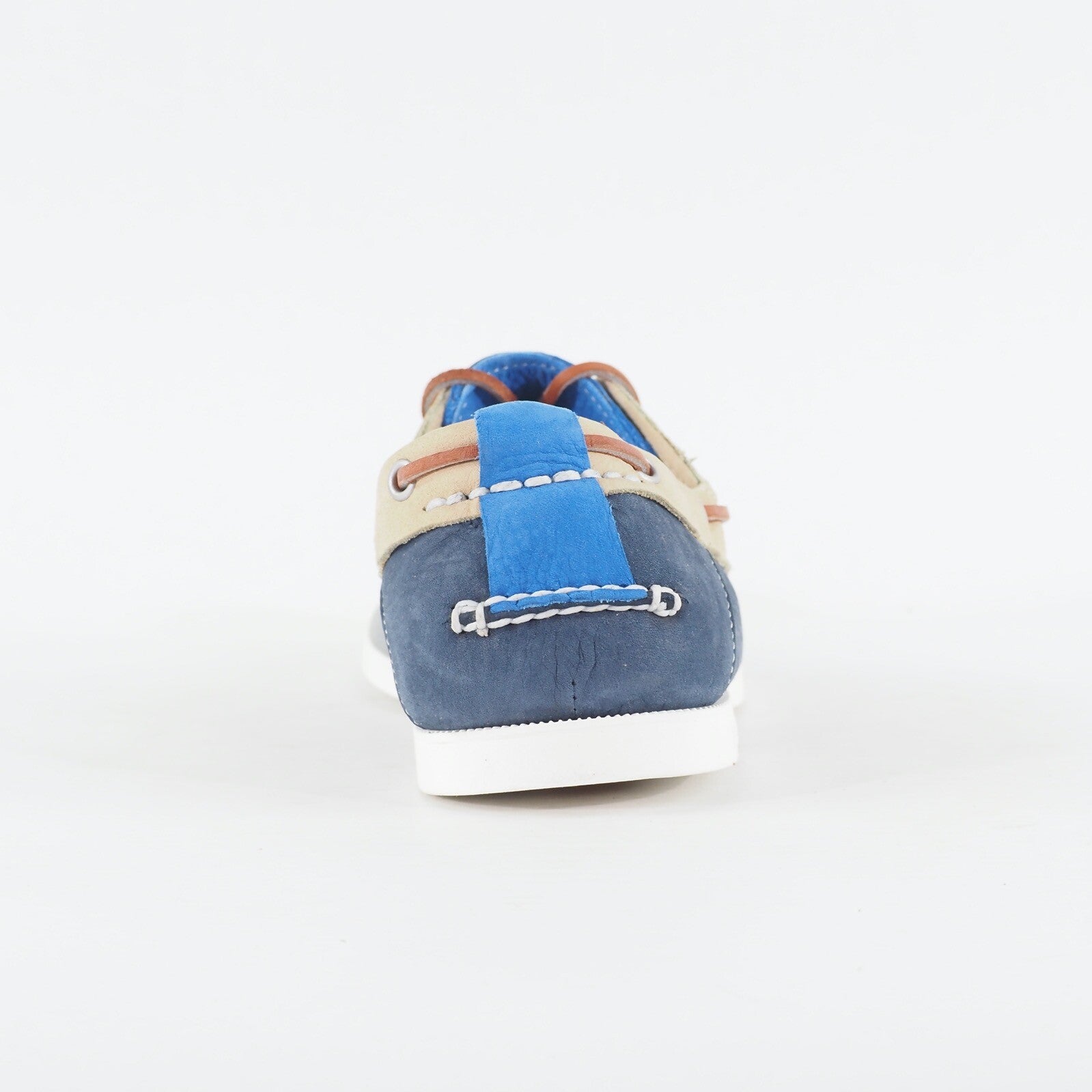 Mens Timberland Classic Hert 2 Eye 6936A Tan / Navy / Blue Leather Boat Shoes