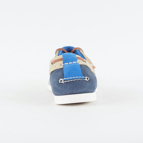 Mens Timberland Classic Hert 2 Eye 6936A Tan / Navy / Blue Leather Boat Shoes