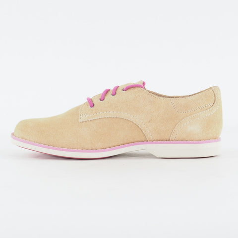 Womens Timberland EK Millway Ox 8817A Tan Leather Lace Up Low Top Casual Shoes