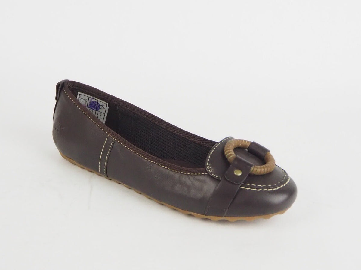 Womens Timberland Earthkeepers 62113 Brown Leather Slip On Loafers Ladies Shoes