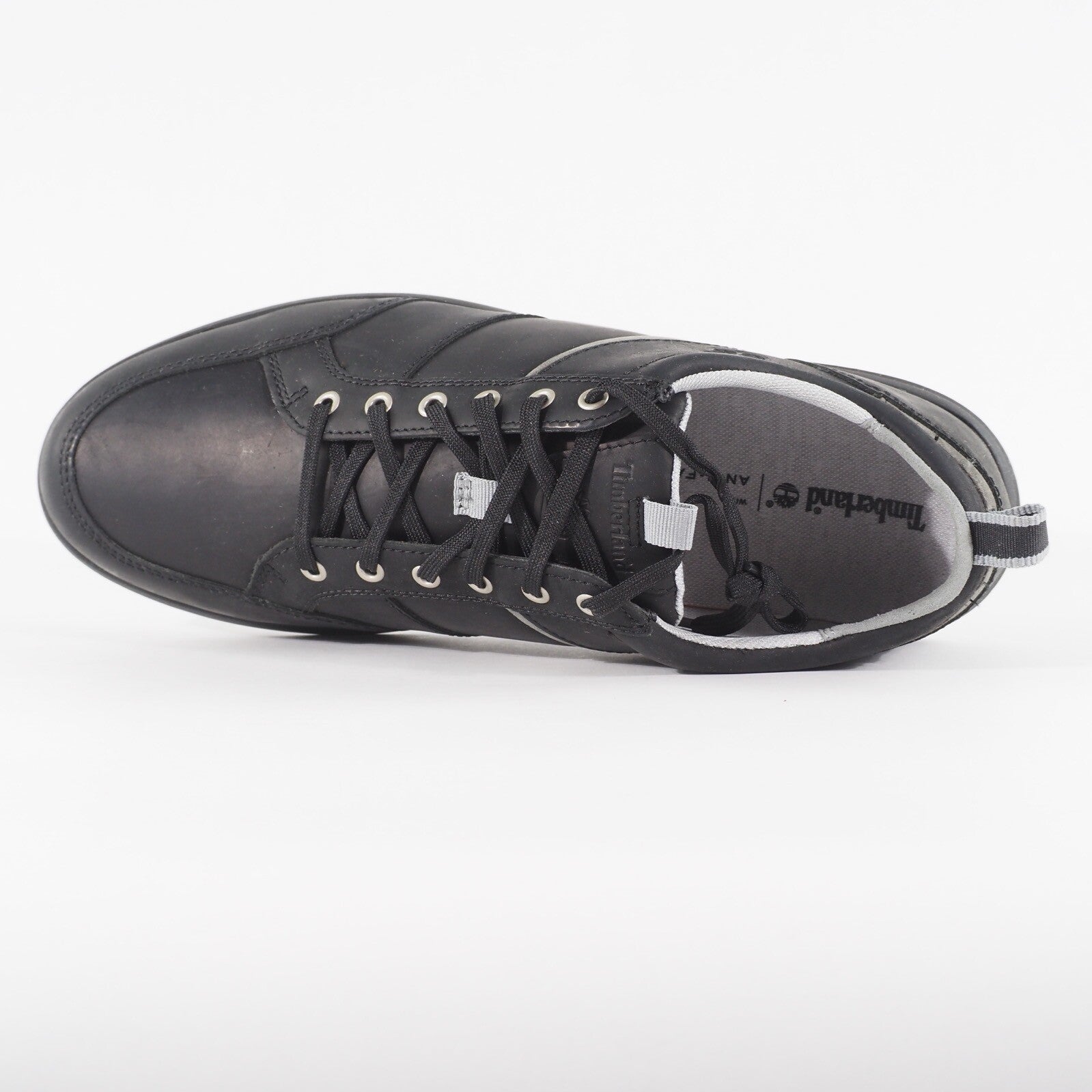 Mens Timberland Burnettsville Oxford Black Leather A12H2 Casual Walking Shoes