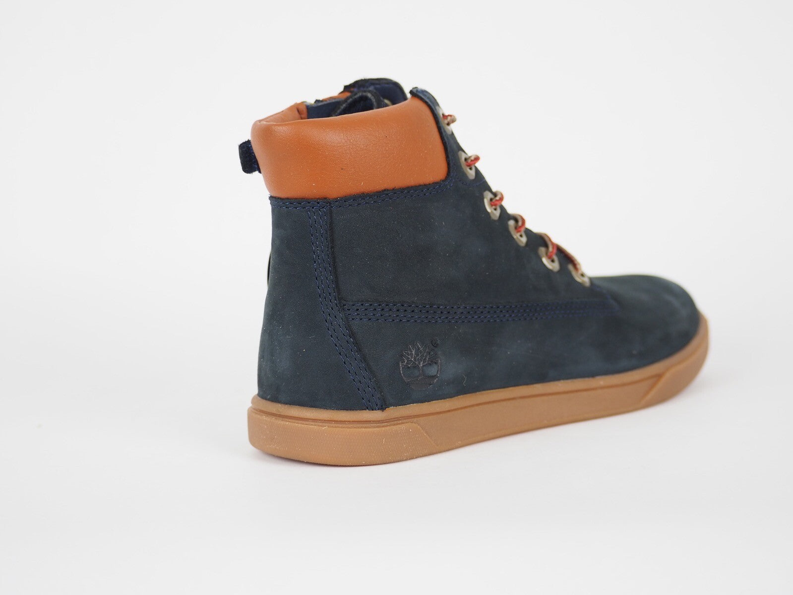 Boys Timberland Classic Groveton 6 In A161T Blue Leather Trainers Chukka Boots