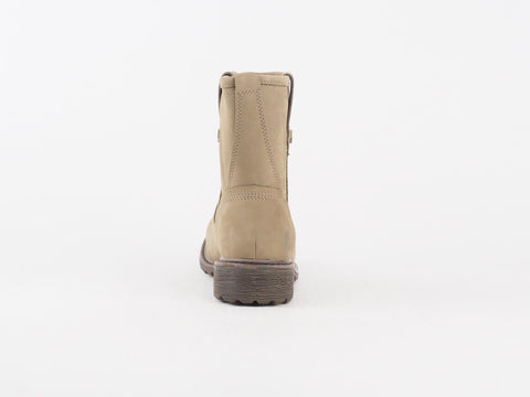 Womens Timberland Earthkeepers 8568A Taupe Leather Pull On Waterproof Boots
