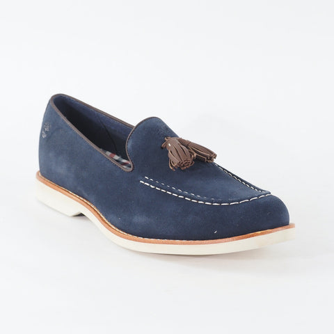Mens Timberland Stormlite Tassel 9014B Navy Blue Leather Slip On Casual Shoes