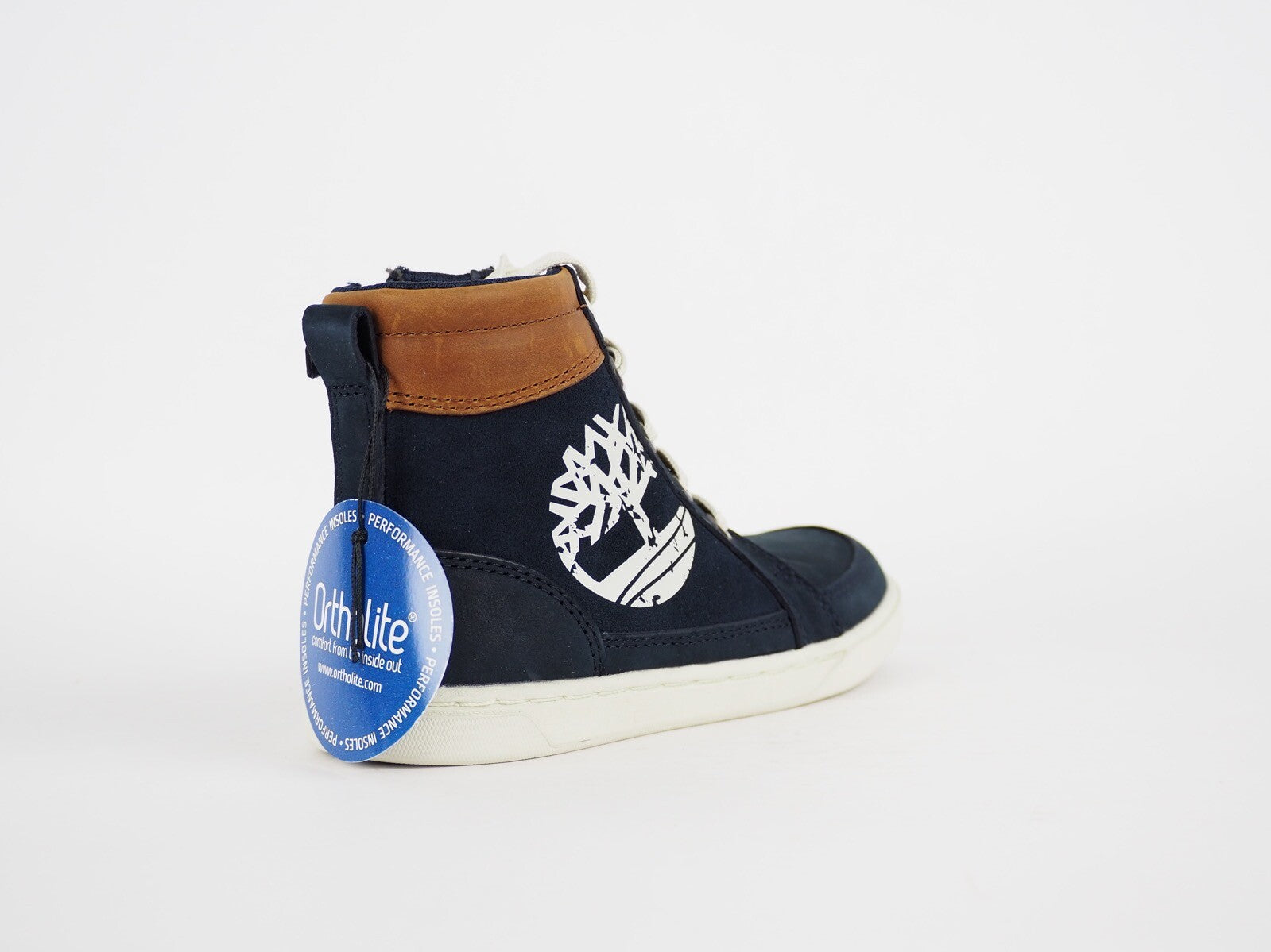 Infants Timberland Metrowest 1586A Black Leather Side Zip Casual Boys Trainers