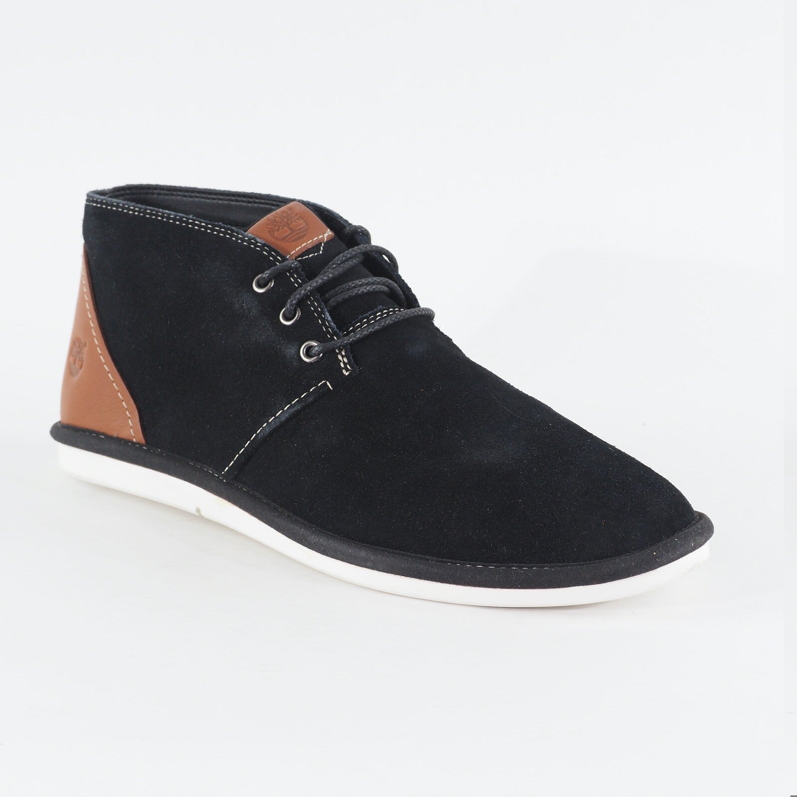 Mens Timberland City Shuffler Chukka A12JK Black Leather Lace Up Chukka Boots