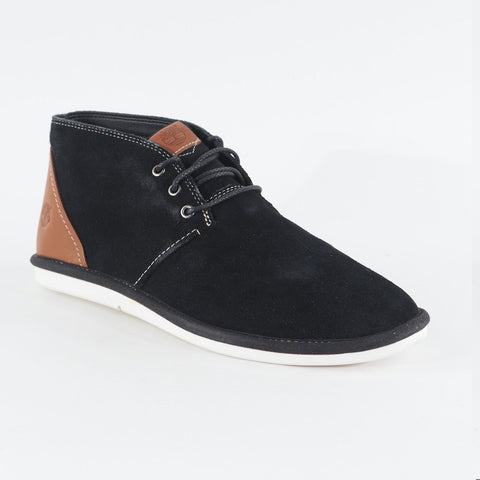 Mens Timberland City Shuffler Chukka A12JK Black Leather Lace Up Chukka Boots