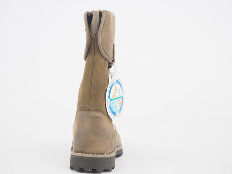 Girls Timberland Asphalt Trail 30838 Taupe Leather Zip Up Boots