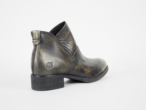 Womens Timberland EK A11EO Black / Gold Leather Casual Winter Chelsea Boots UK 4