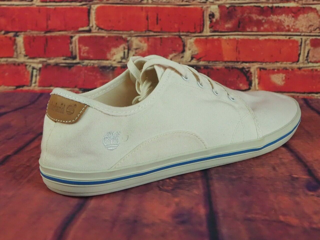Mens Timberland Earthkeepers Cascobay OX 5644R  White Canvas Casual Trainers