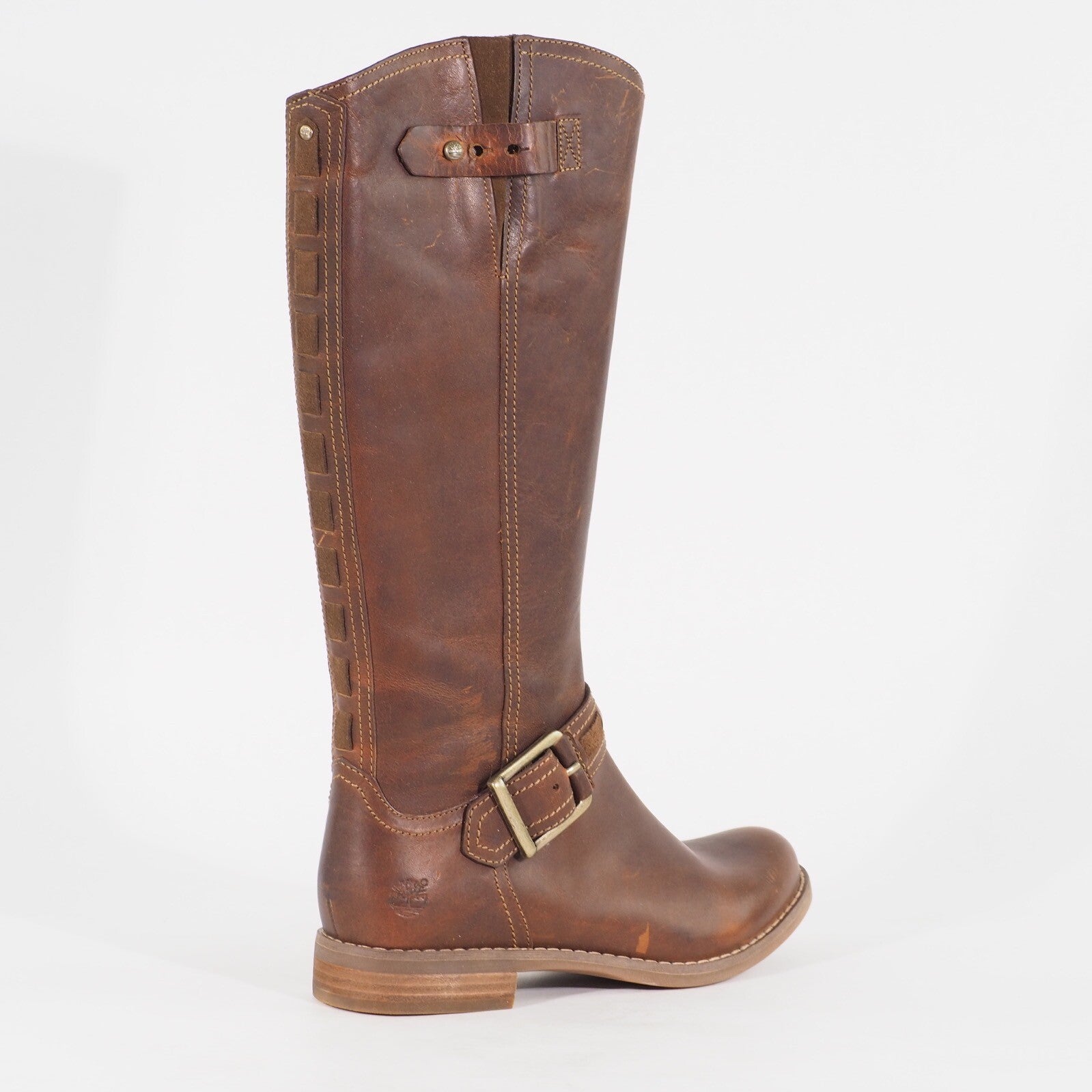 Womens Timberland Savin Hill 8548R Tan Leather Zip Up Casual Walking Boots