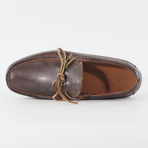 Mens Timberland EK City 1 Eye 5000R Dark Brown Leather Lace Up Casual Boat Shoes