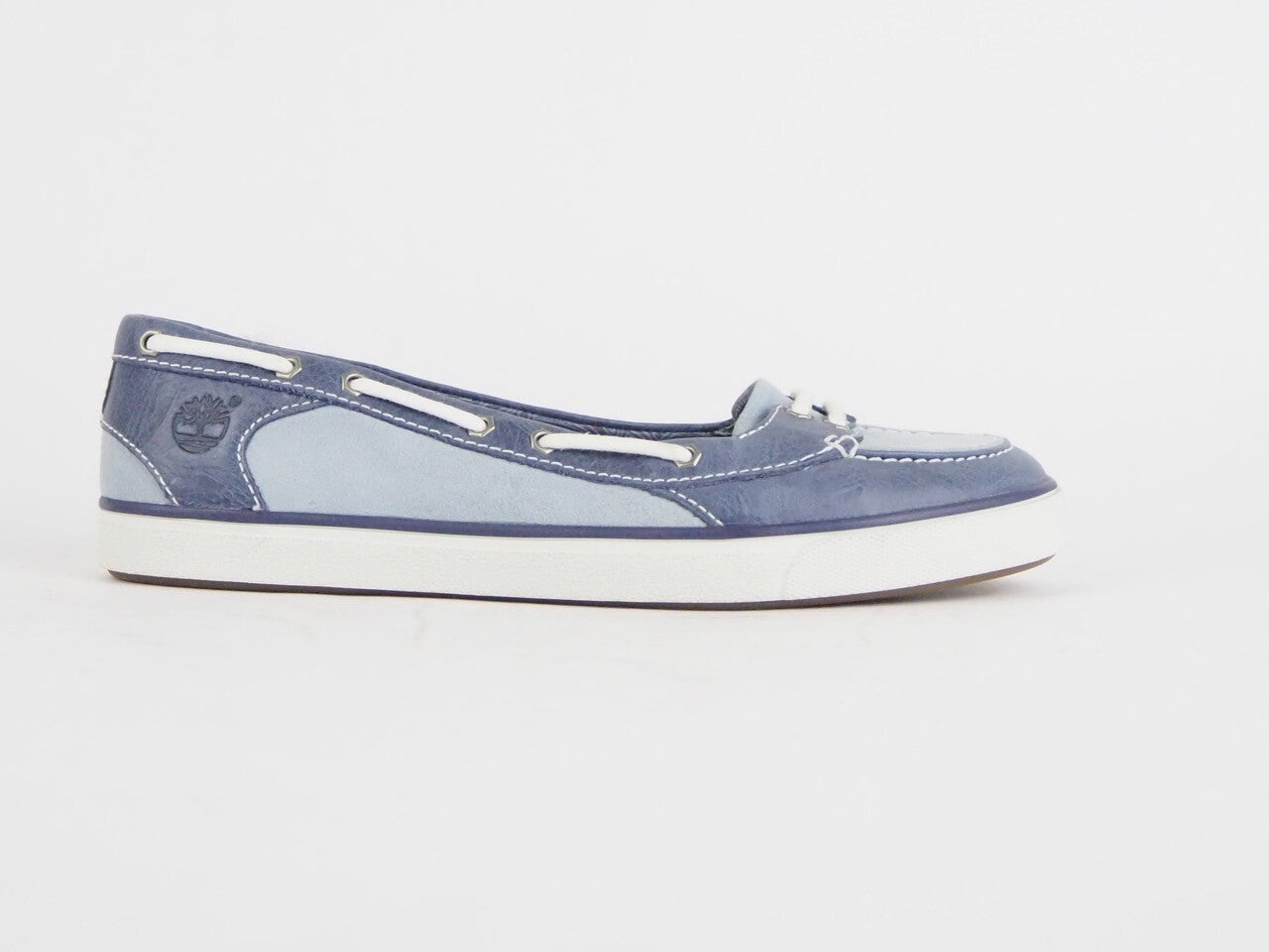 Womens Timberland Earthkeepers Deering 27622 Blue Leather Slip On Boat Shoes