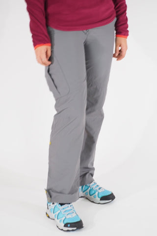 Womens Jack Wolfskin 5006162 Tarmac Grey Windproof Comfort Fit Hiking Trousers