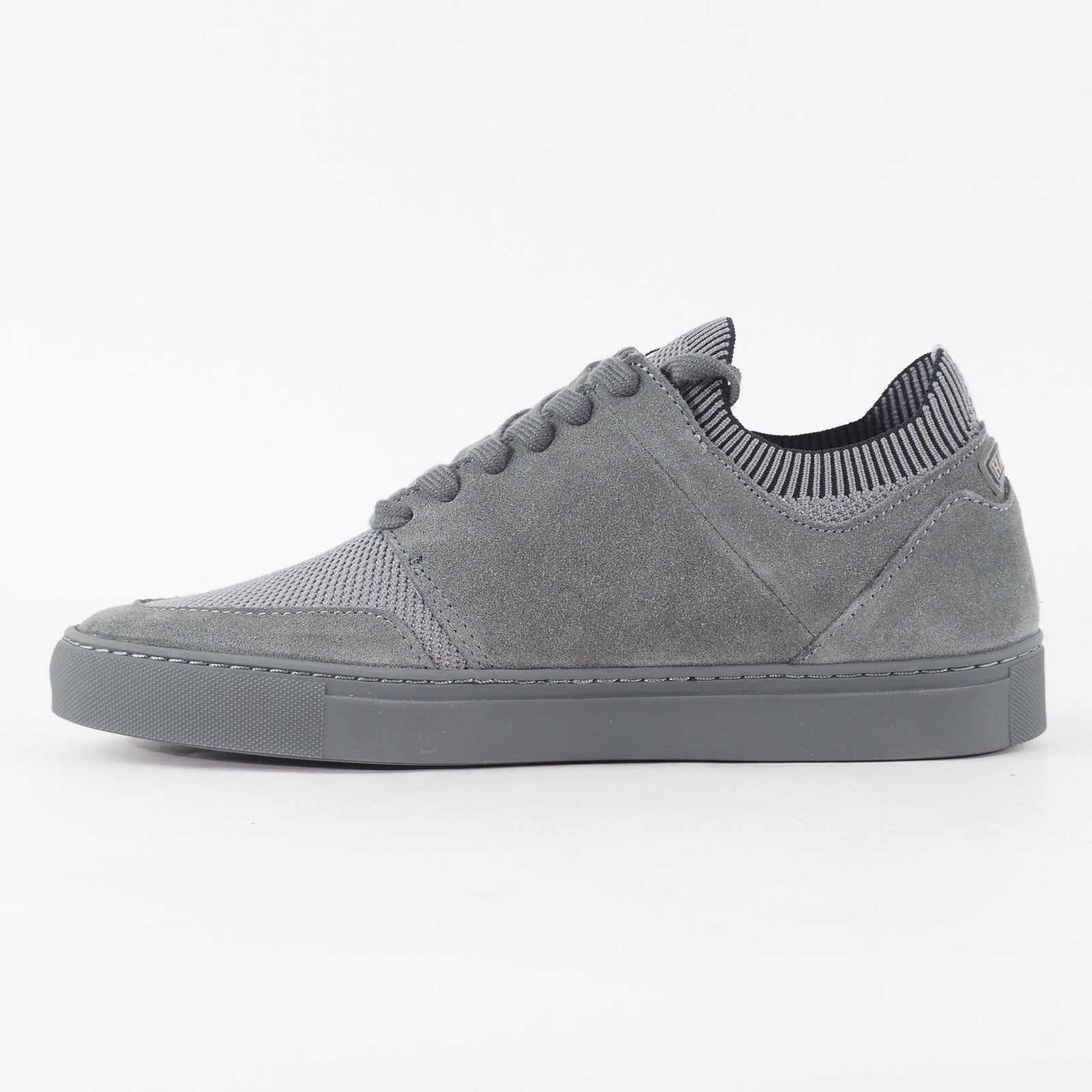 Mens Hackett London Entry Knit HMS20855 945 Grey Leather Textile Casual Shoes