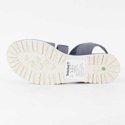 Womens Timberland Knowlwood A146Y Dark Blue Leather Buckle Strap Casual Sandals