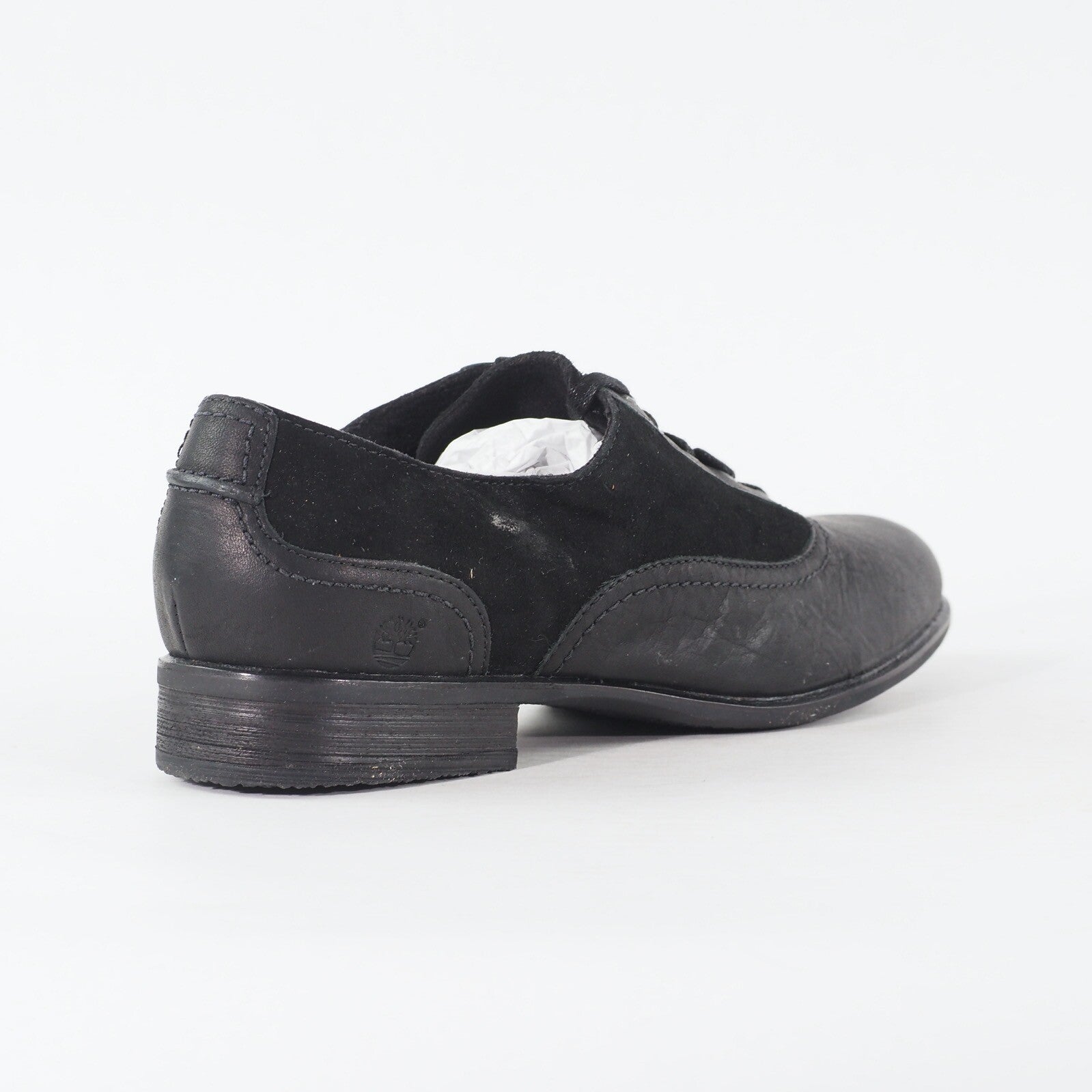 Womens Timberland Wiltshire Ox 25699 Black Leather Lace Up Low Top Formal Shoes