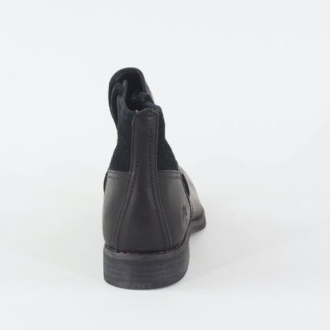 Womens Timberland Chelsea 8705R Black Leather Casual Pull On Ladies Boots