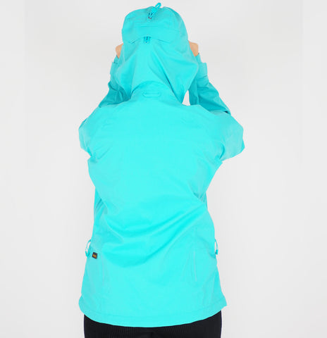 Womens Jack Wolfskin Exolight Mountain 1110411 Aqua Zip Up Jacket               