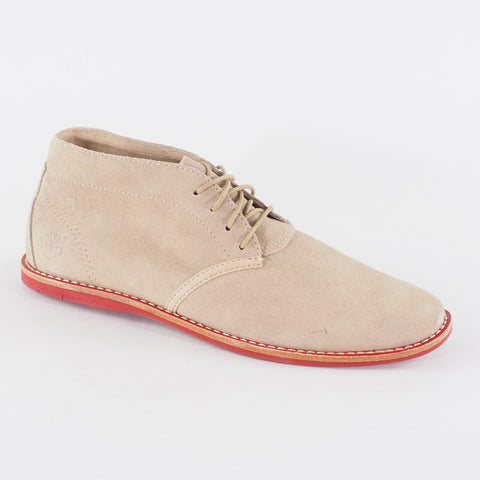 Mens Timberland Revenia 9765A Cream Lace Up Suede Walking Casual Chukka Boots