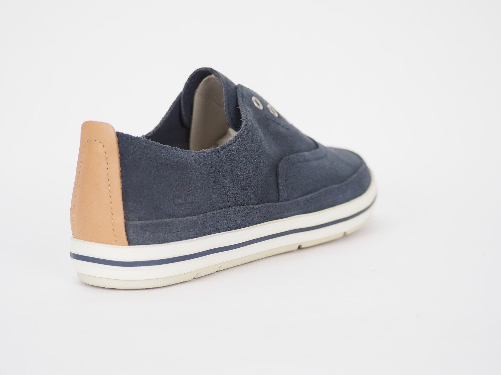 Womens Timberland Casco Bay 8843R Navy Blue Leather Laceless Light Casual Shoes