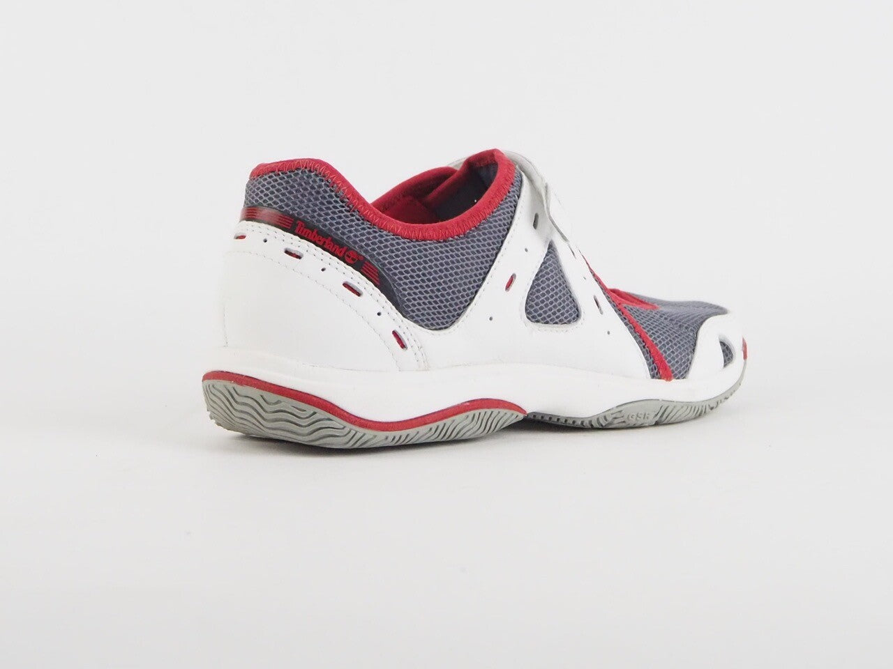 Womens Timberland Mary Jane 27645 White Grey Textile Touch Fasten Comfort Shoes