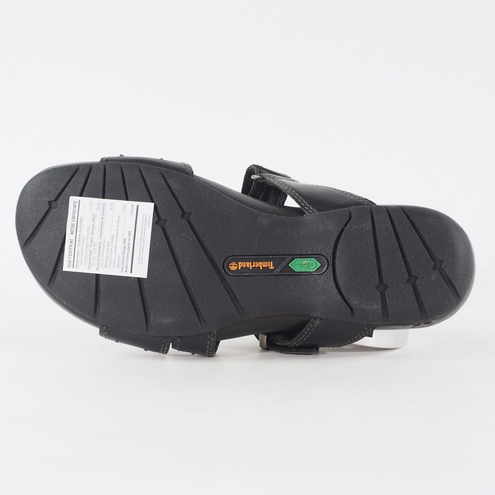 Womens Timberland Pleasant Bay Slide 25636 Black Leather Buckle Casual Sandals