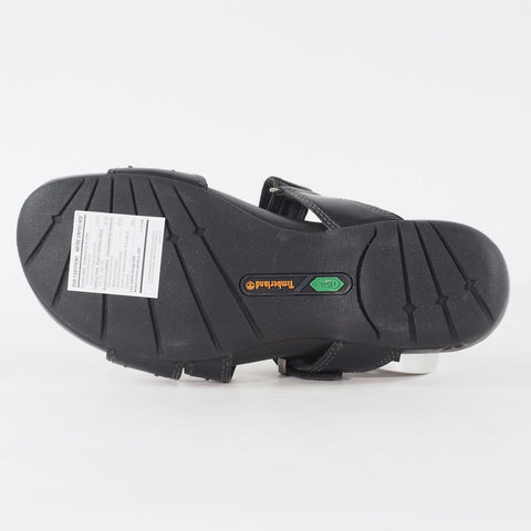 Womens Timberland Pleasant Bay Slide 25636 Black Leather Buckle Casual Sandals