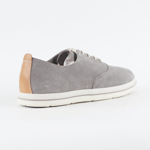 Mens Timberland Coles Point Plain A1HRW Grey Leather Laced Low Top Casual Shoes