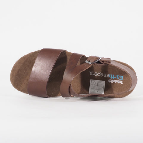 Mens Timberland EK City 45577 Brown Strap Up Leather Casual Everyday Sandals