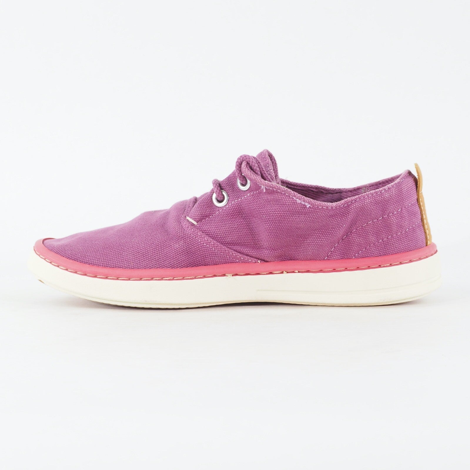 Womens Timberland Hookset Handcrafted A17VS Purple Canvas Lace Up Casual Shoes