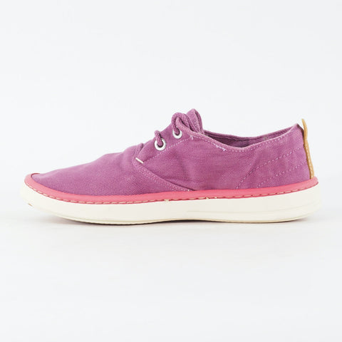 Womens Timberland Hookset Handcrafted A17VS Purple Canvas Lace Up Casual Shoes