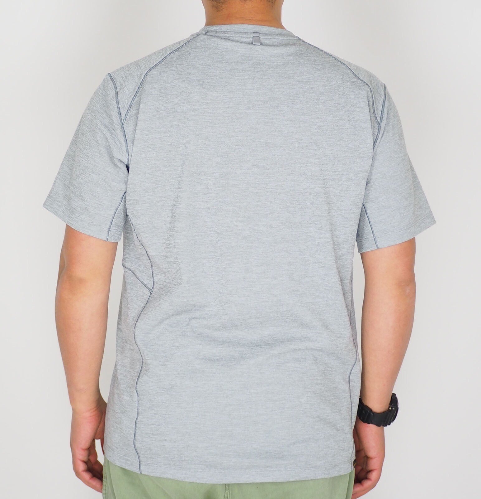 Mens Jack Wolfskin Hydropore Lightweight 1806131 Alloy Short Sleeve T Shirt