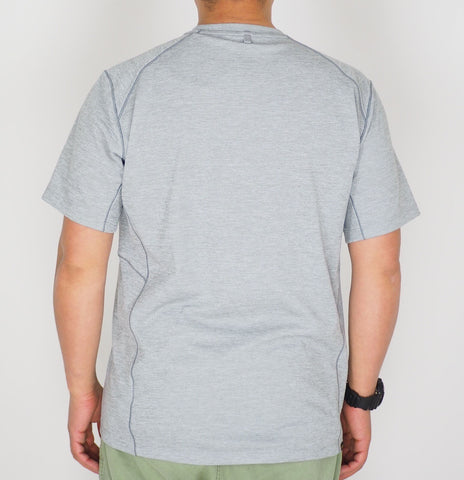 Mens Jack Wolfskin Hydropore Lightweight 1806131 Alloy Short Sleeve T Shirt