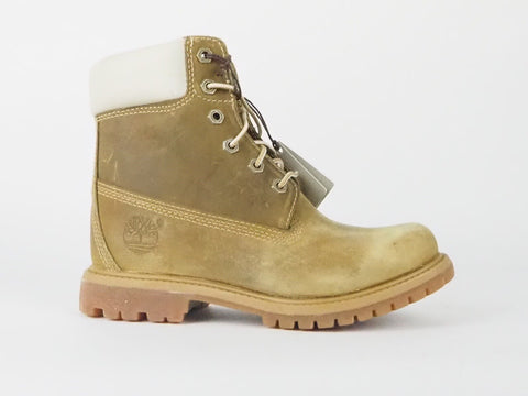 Womens Timberland 6 Inch Premium Internal Wedge 8229A Brown Leather Boots