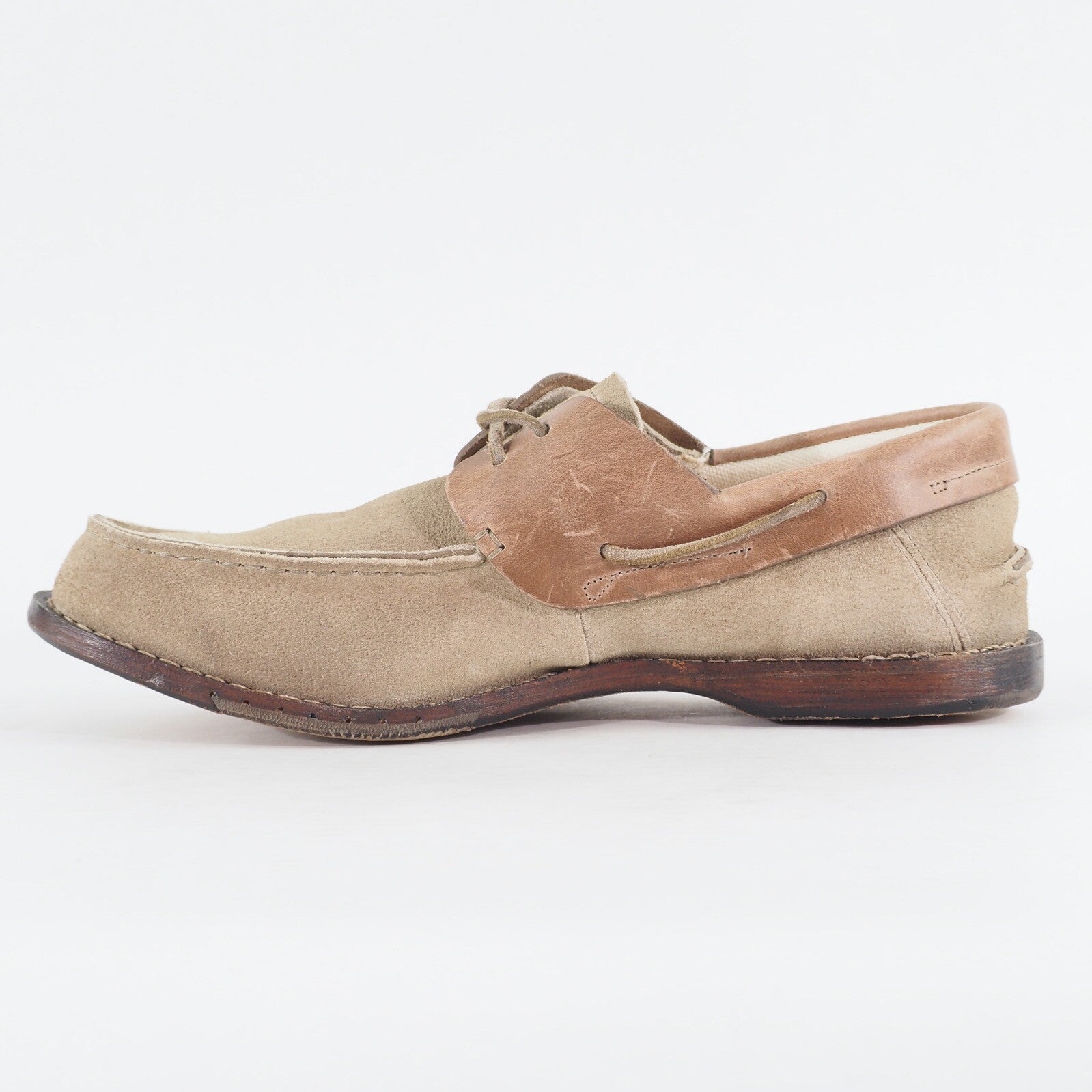 Mens Timberland Counterpane 2 Eyed 75564 Grey Suede Leather Casual Boat Shoes