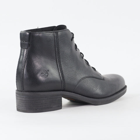 Womens Timberland Beckwith Chukka A19UN Black Leather Lace Up Casual Boots