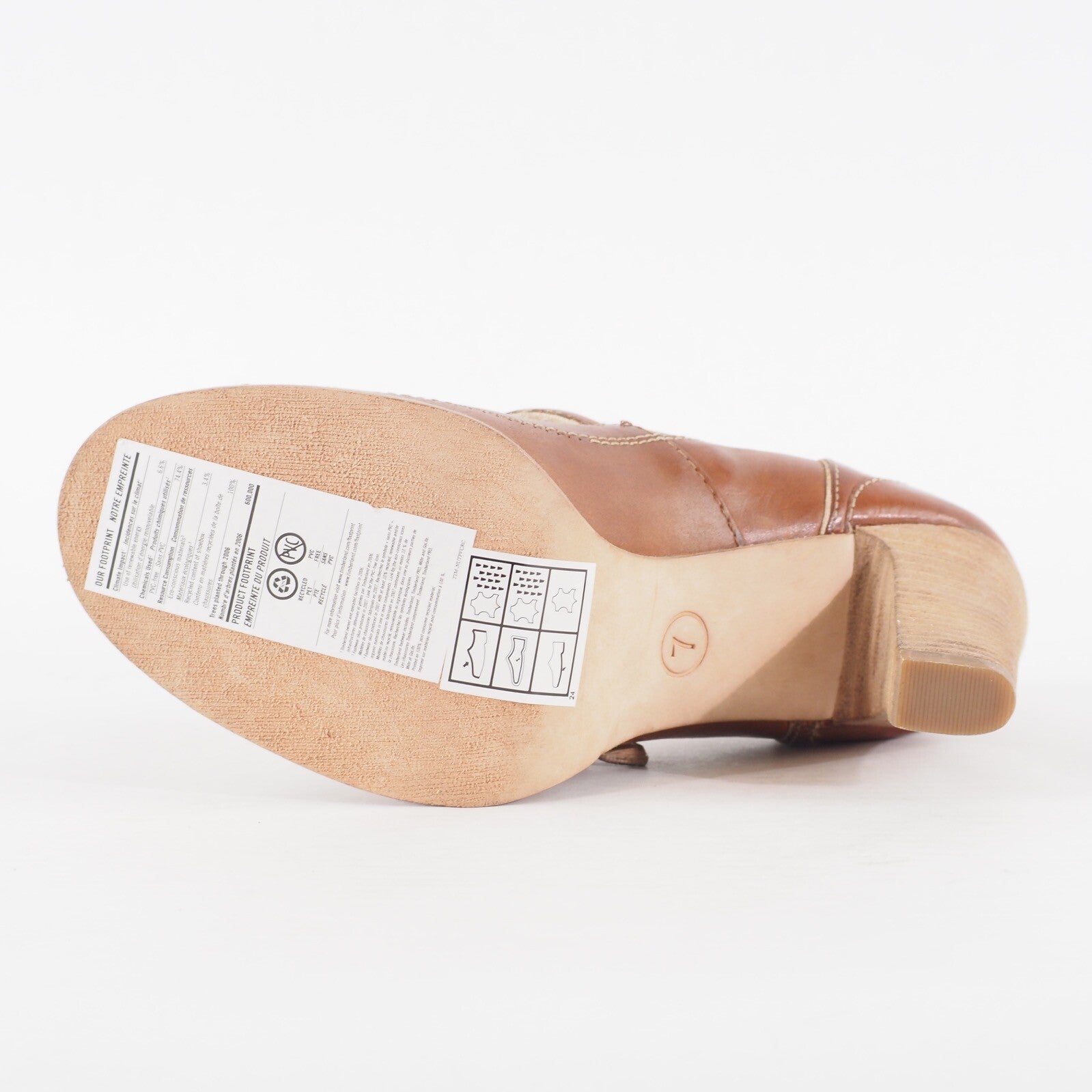 Womens Timberland Marge 67627 Tan Leather T Strap High Heeled Occasion Shoes