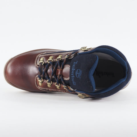 Mens Timberland Euro Hiker A11UA Tan Navy Leather Lace Up Walking Hiking Boots